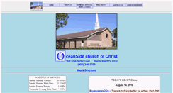 Desktop Screenshot of oceansidechurchofchrist.net